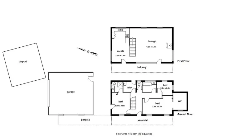 Floorplan of Homely house listing, 36 Tulloch Street, Millgrove VIC 3799
