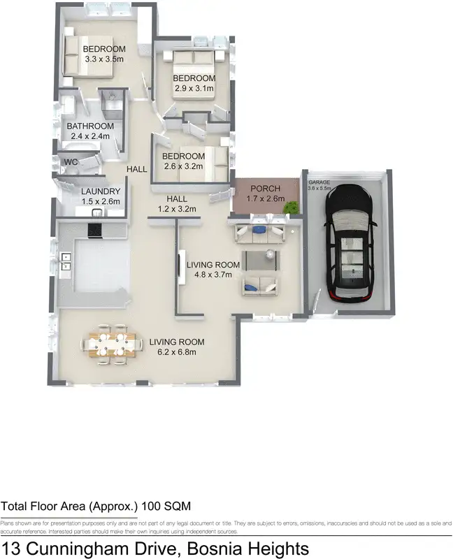Floorplan of Homely house listing, 13 Cunningham Drive, Boronia Heights QLD 4124