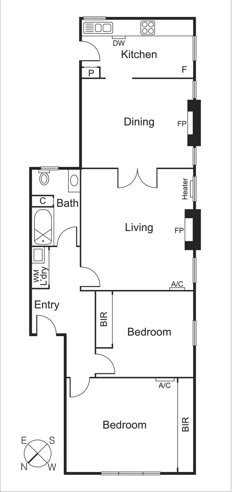 Floorplan of Homely apartment listing, 3/35 Robe Street, St Kilda VIC 3182