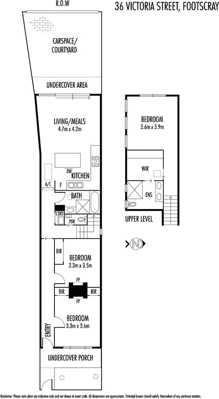 Floorplan of Homely house listing, 36 Victoria Street, Footscray VIC 3011
