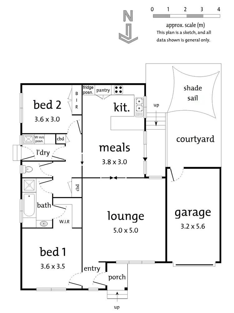 Floorplan of Homely unit listing, 19 Catherine Street, Ringwood VIC 3134