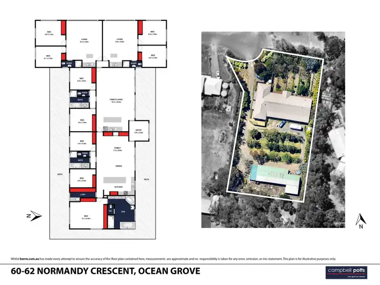 Floorplan of Homely house listing, 60-62 Normandy Crescent, Ocean Grove VIC 3226