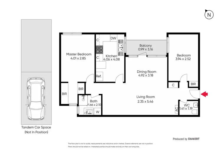 Floorplan of Homely apartment listing, 12/140 Kerferd Road, Albert Park VIC 3206