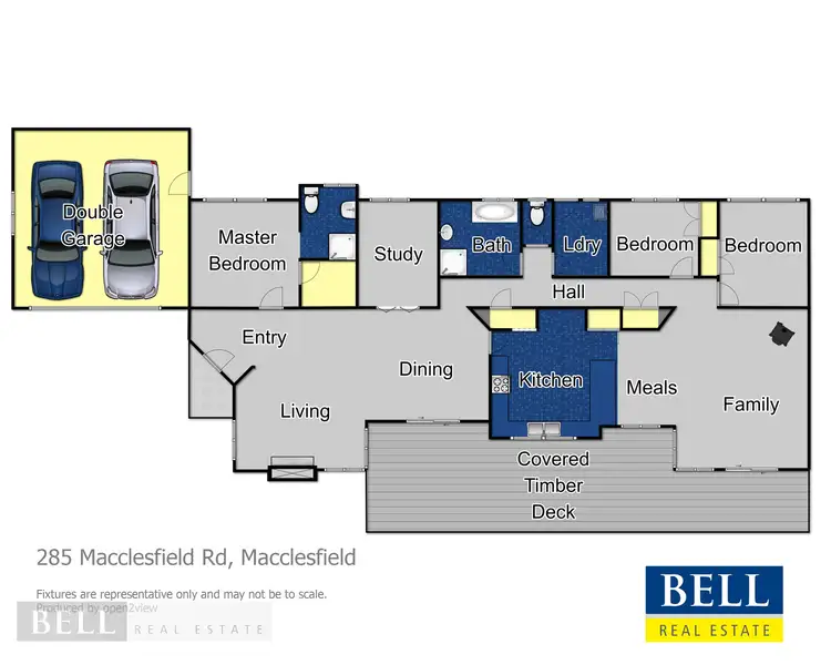 Floorplan of Homely house listing, 285 Macclesfield Road, Macclesfield VIC 3782
