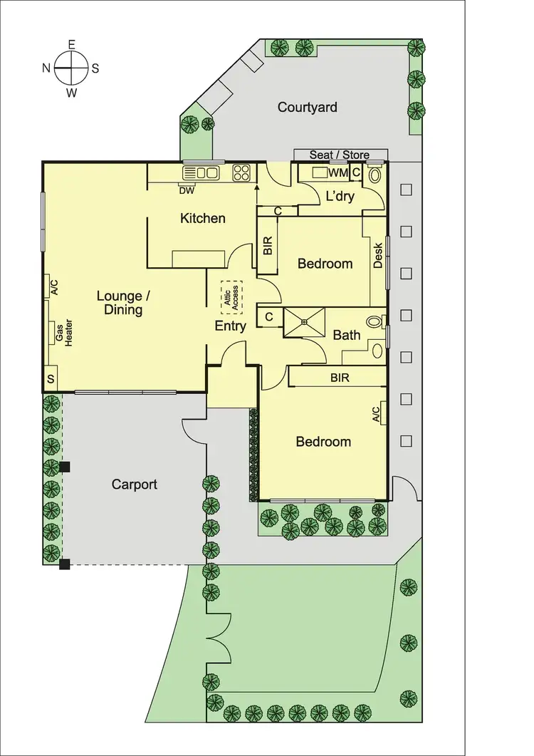 Floorplan of Homely unit listing, 1/6 Richard Street, Bentleigh East VIC 3165
