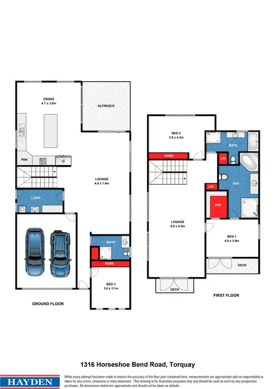 Floorplan of Homely house listing, 1316 Horseshoe Bend Road, Torquay VIC 3228