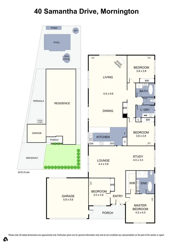 Floorplan of Homely house listing, 40 Samantha Drive, Mornington VIC 3931