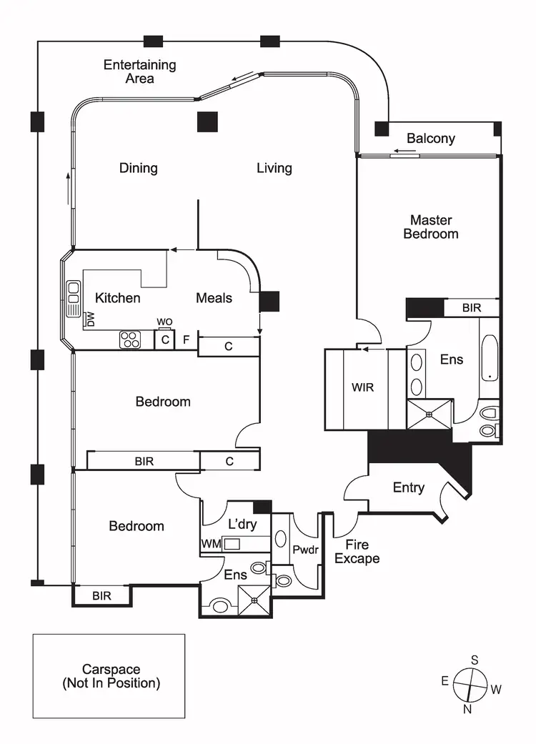 Floorplan of Homely apartment listing, 54/461 St Kilda Road, Melbourne VIC 3000