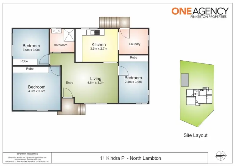 Floorplan of Homely house listing, 11 Kindra Place, North Lambton NSW 2299