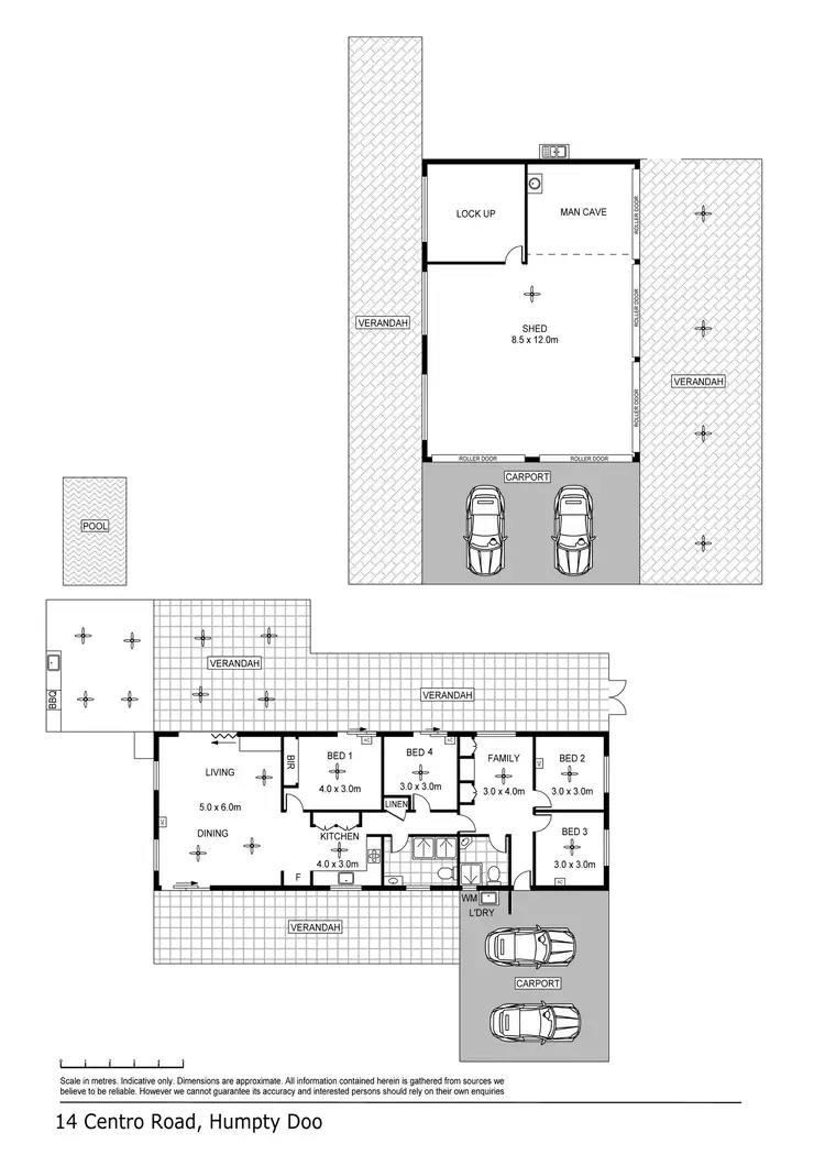 Floorplan of Homely house listing, 14 Centro Road, Humpty Doo NT 836