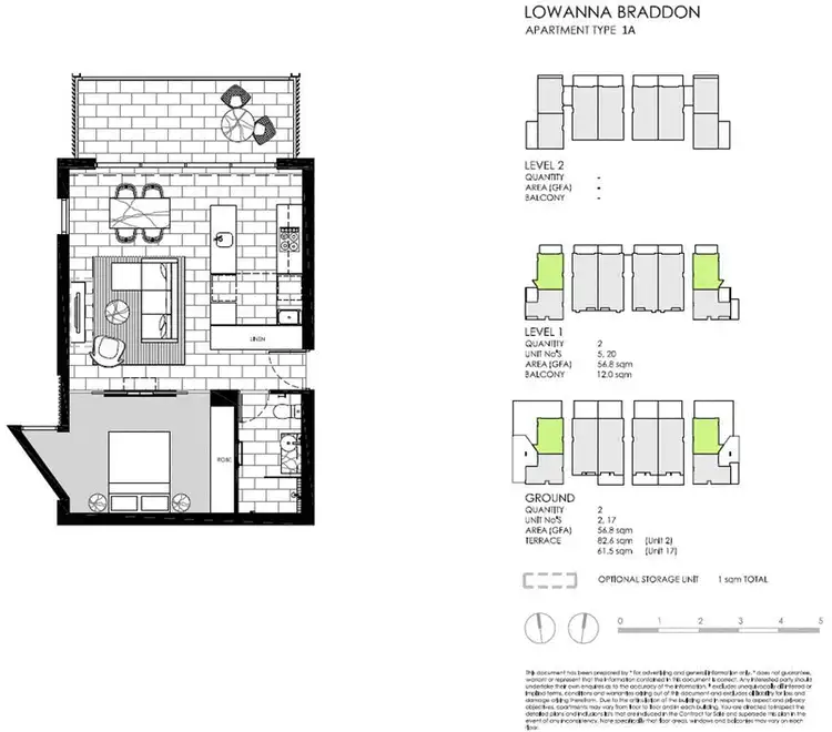 Floorplan of Homely apartment listing, ./50 Lowanna Street, Braddon ACT 2612