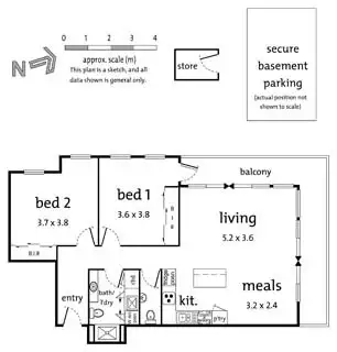 Floorplan of Homely apartment listing, 5/885-889 Doncaster Road, Doncaster East VIC 3109
