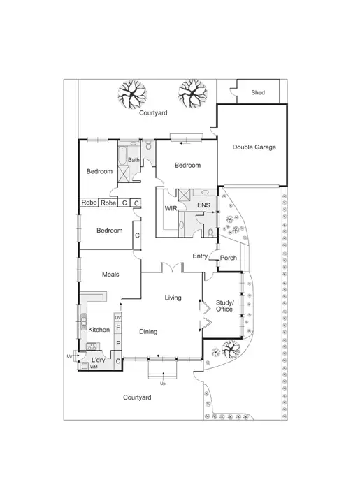 Floorplan of Homely house listing, 34A Oswald Street, Elsternwick VIC 3185