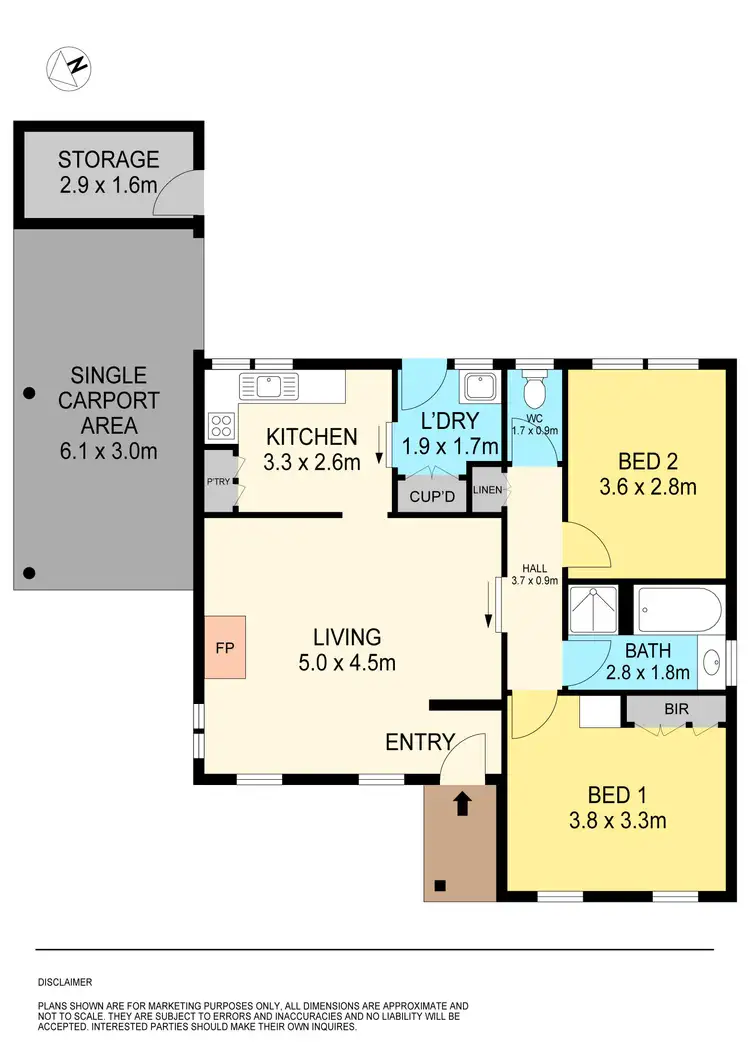 Floorplan of Homely unit listing, 16/216 Forest Street, Wendouree VIC 3355