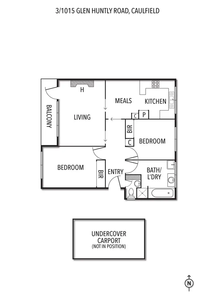 Floorplan of Homely apartment listing, 3/1015 Glenhuntly Road, Caulfield VIC 3162