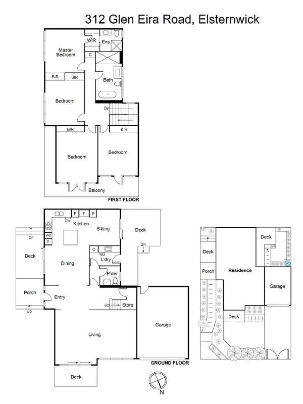 Floorplan of Homely house listing, 312 Glen Eira Road, Elsternwick VIC 3185