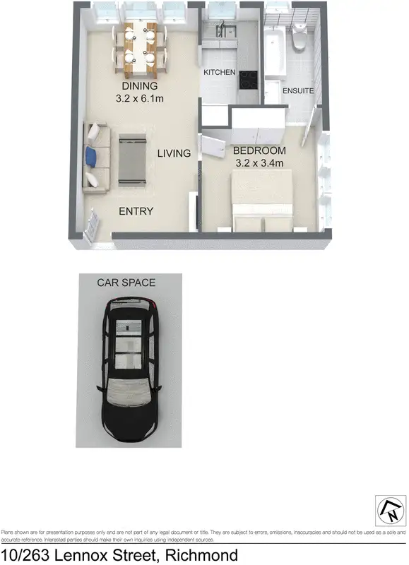 Floorplan of Homely apartment listing, 10/263 Lennox Street, Richmond VIC 3121