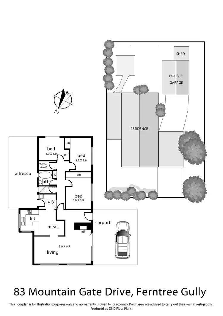 Floorplan of Homely house listing, 83 Mountain Gate Drive, Ferntree Gully VIC 3156