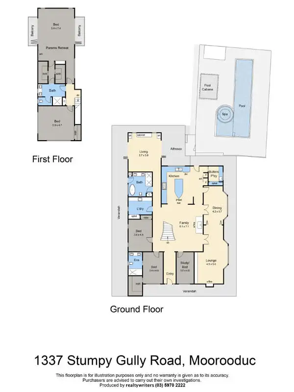 Floorplan of Homely house listing, 1337 Stumpy Gully Road, Moorooduc VIC 3933