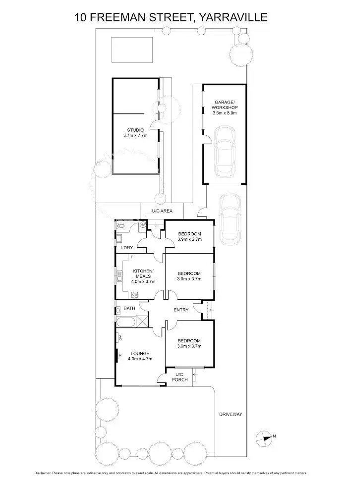 Floorplan of Homely house listing, 10 Freeman Street, Yarraville VIC 3013