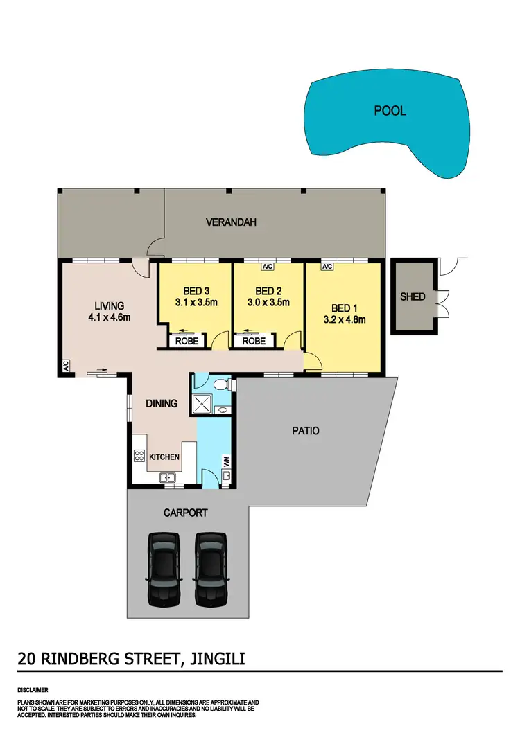 Floorplan of Homely house listing, 20 Rindberg Street, Jingili NT 810