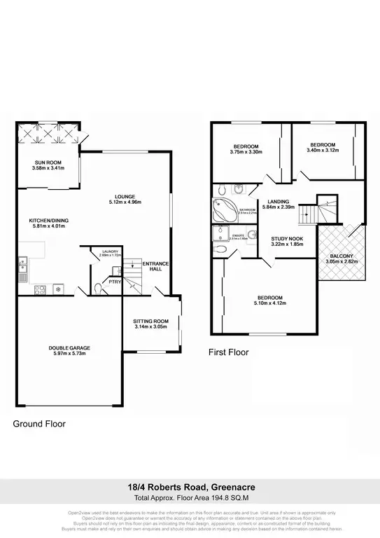 Floorplan of Homely townhouse listing, 18/4 Roberts Road, Greenacre NSW 2190