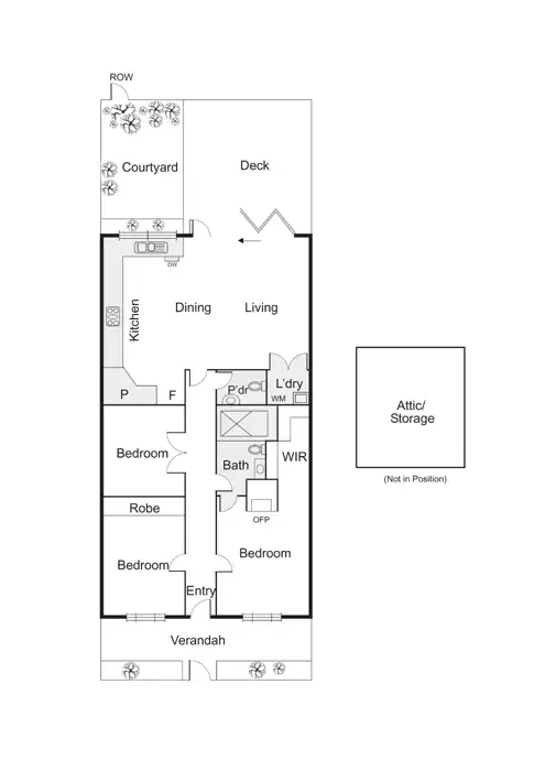Floorplan of Homely house listing, 196 Nott Street, Port Melbourne VIC 3207