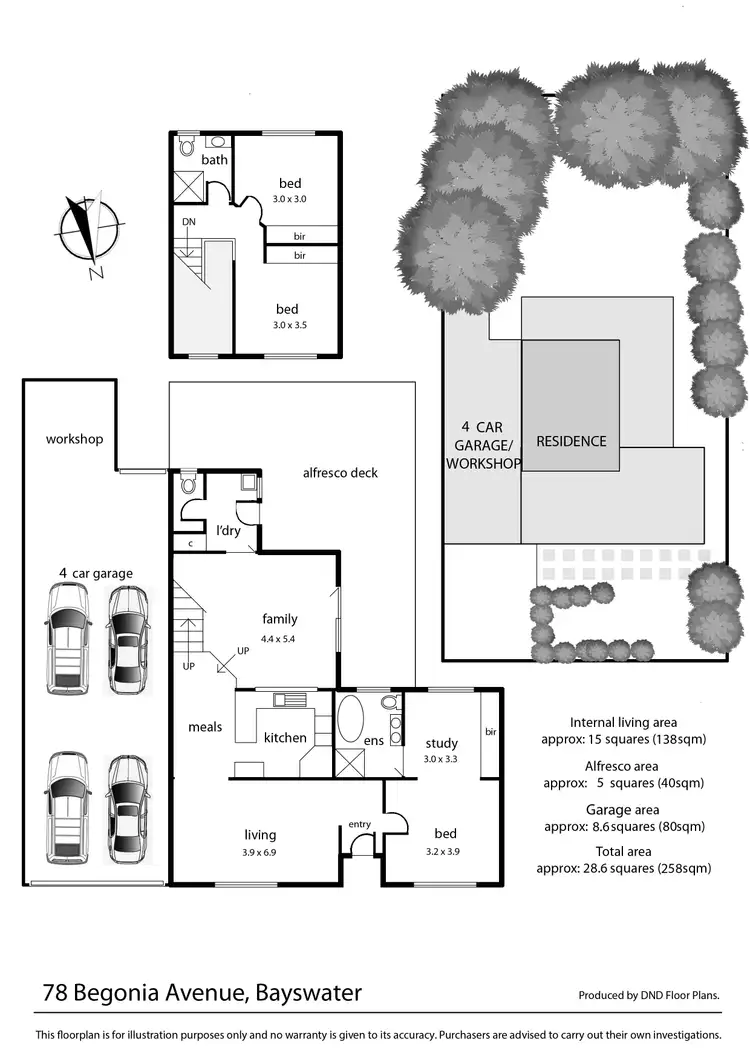 Floorplan of Homely house listing, 78 Begonia Avenue, Bayswater VIC 3153