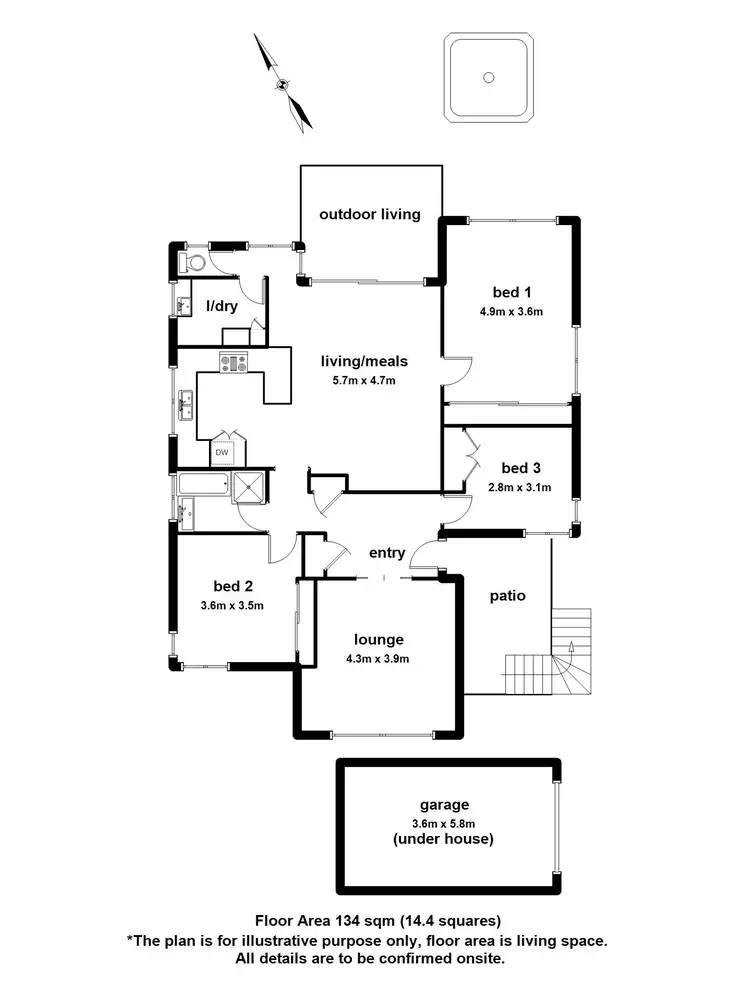 Floorplan of Homely house listing, 23 Belbrook Road, Upwey VIC 3158