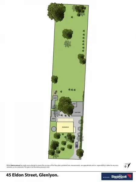Floorplan of Homely house listing, 45 Eldon Street, Glenlyon VIC 3461