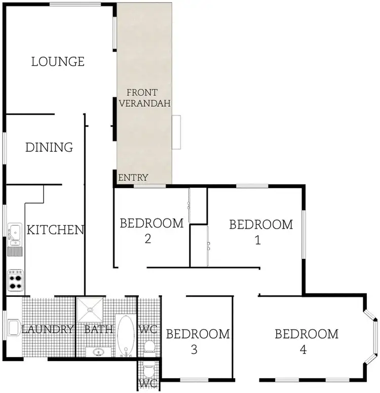 Floorplan of Homely house listing, 82 Macquoid Street, Queanbeyan East NSW 2620