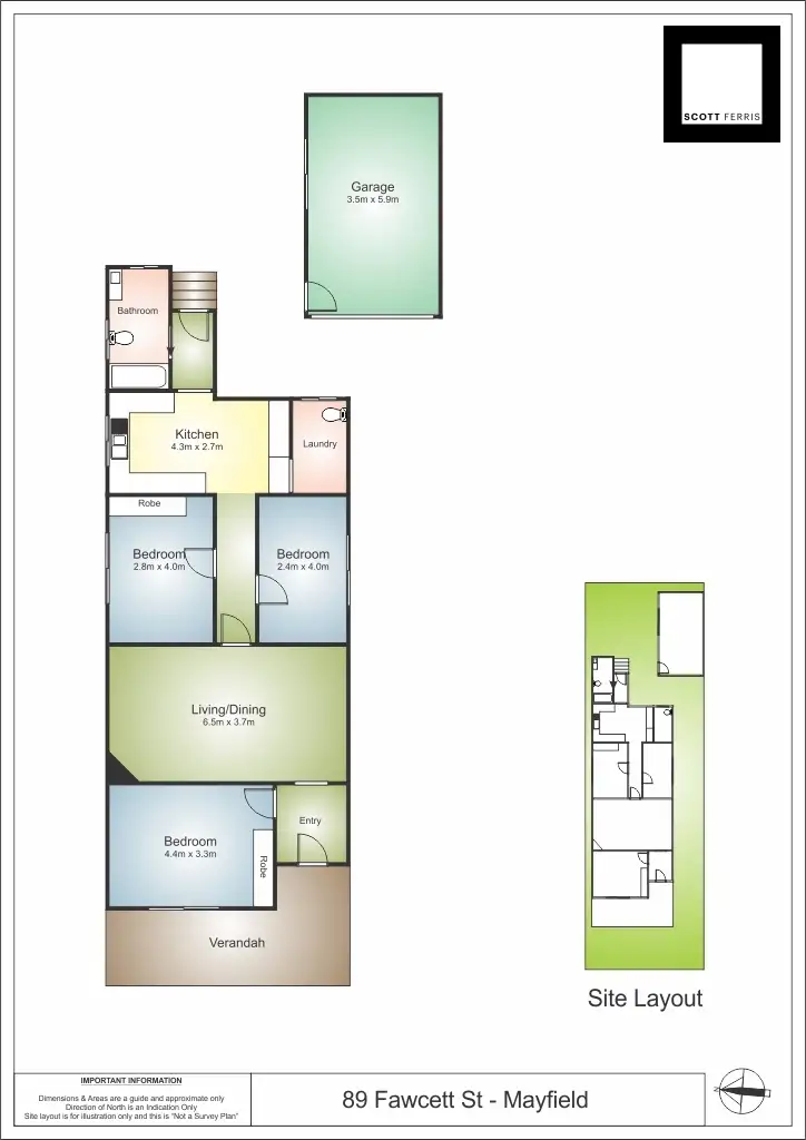 Floorplan of Homely house listing, 89 Fawcett Street, Mayfield NSW 2304