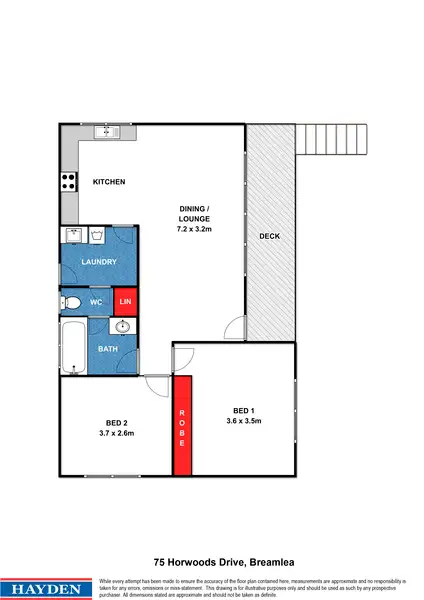 Floorplan of Homely house listing, 75 Horwood Drive, Breamlea VIC 3227