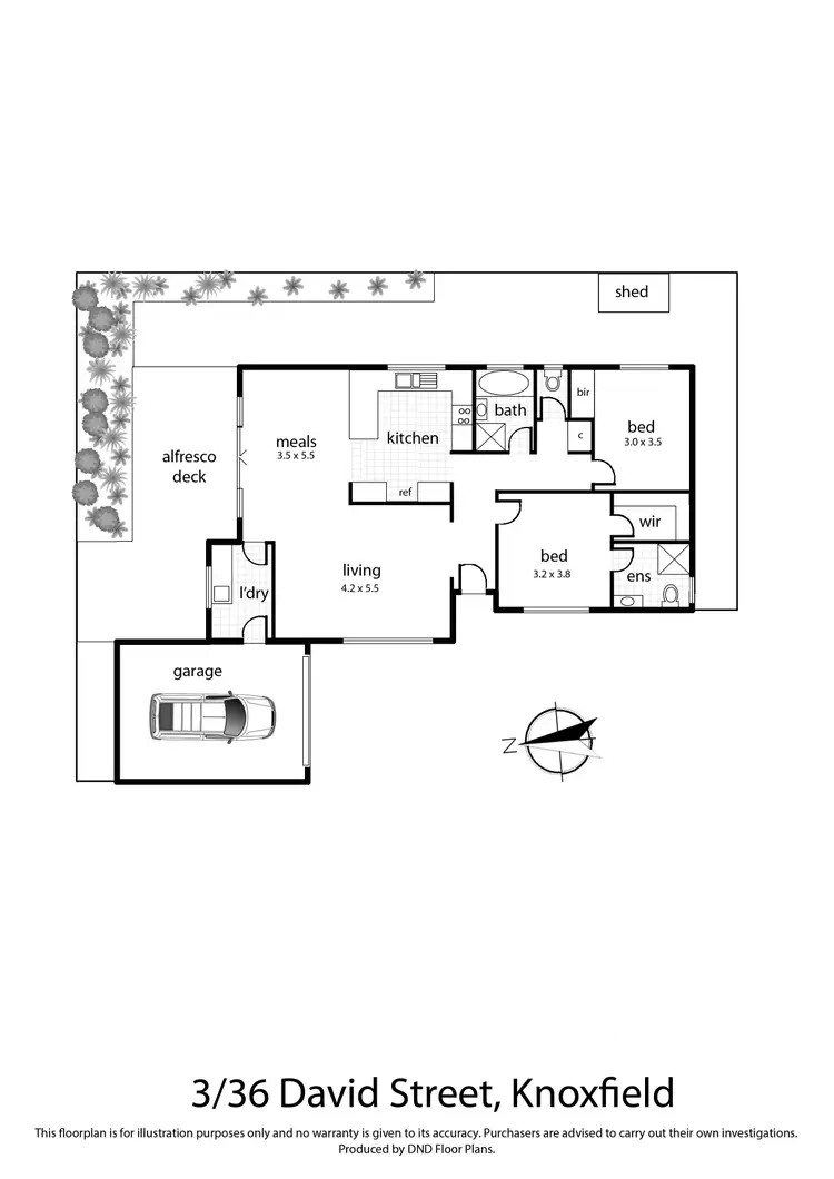 Floorplan of Homely unit listing, 3/36 David Street, Knoxfield VIC 3180
