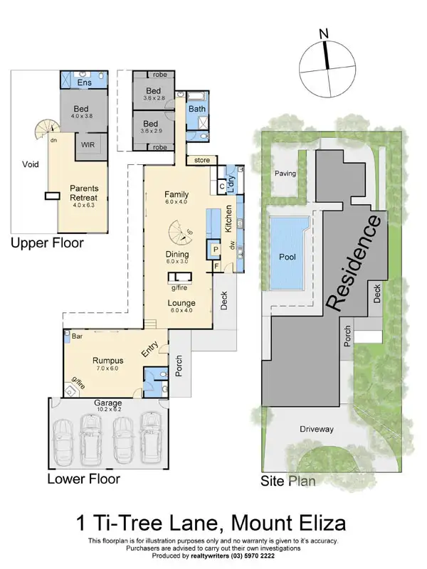 Floorplan of Homely house listing, 1 Ti-Tree Lane, Mount Eliza VIC 3930