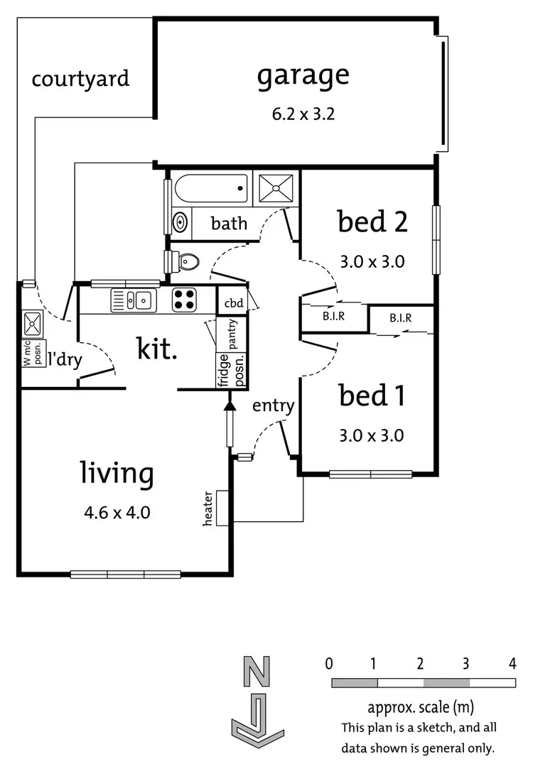 Floorplan of Homely unit listing, 1/54 Mt Dandenong Road, Ringwood East VIC 3135