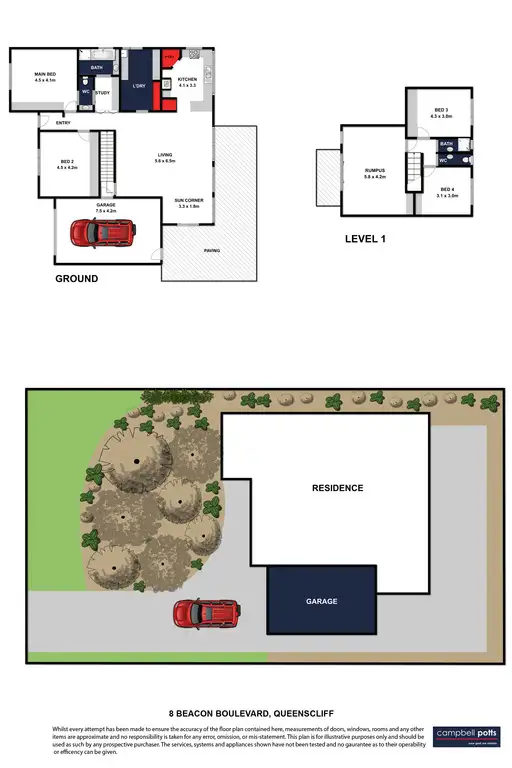 Floorplan of Homely house listing, 8 Beacon Boulevard, Point Lonsdale VIC 3225