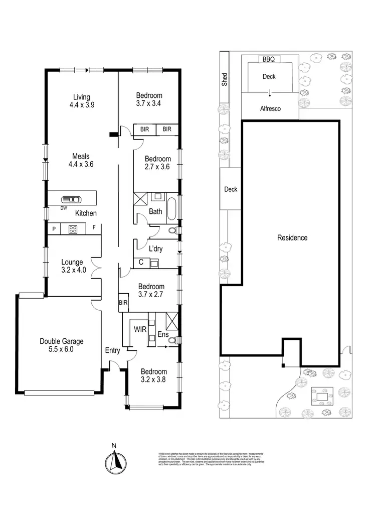 Floorplan of Homely house listing, 45 Craigmoor Crescent, Mernda VIC 3754