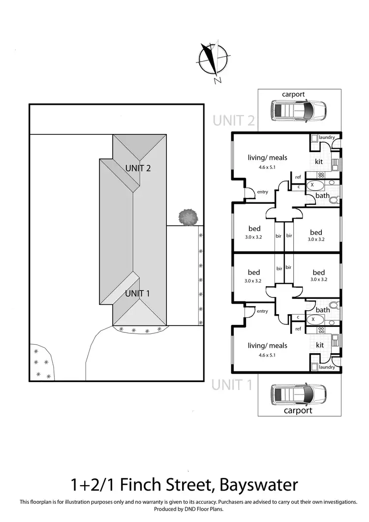 Floorplan of Homely house listing, 1&2/1 Finch Street, Bayswater VIC 3153
