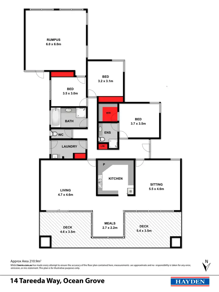 Floorplan of Homely house listing, 14 Tareeda Way, Ocean Grove VIC 3226