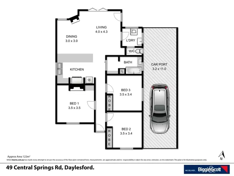 Floorplan of Homely house listing, 49 Central Springs Road, Daylesford VIC 3460