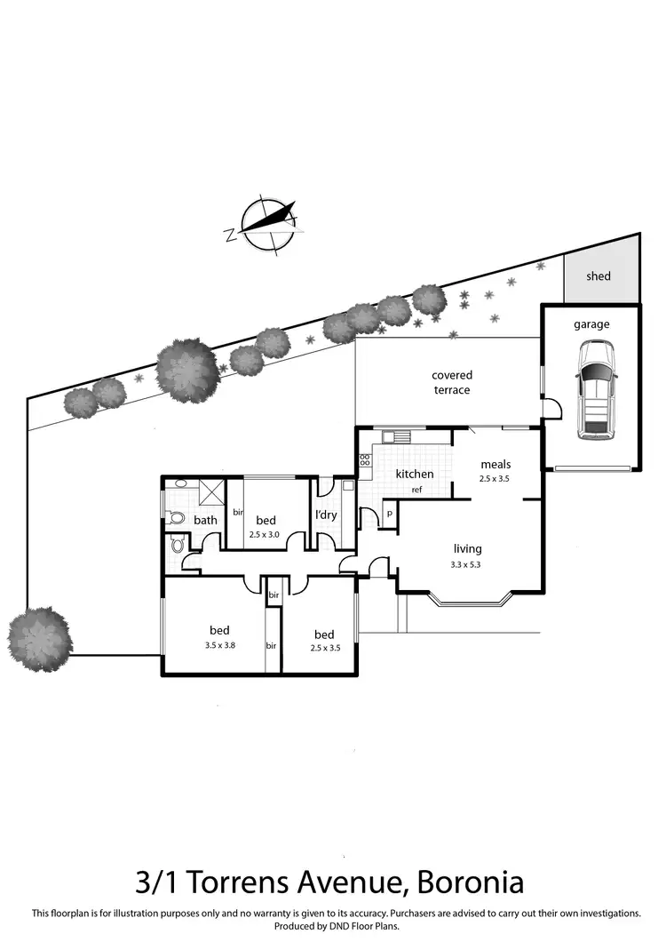 Floorplan of Homely unit listing, 3/1 Torrens Avenue, Boronia VIC 3155