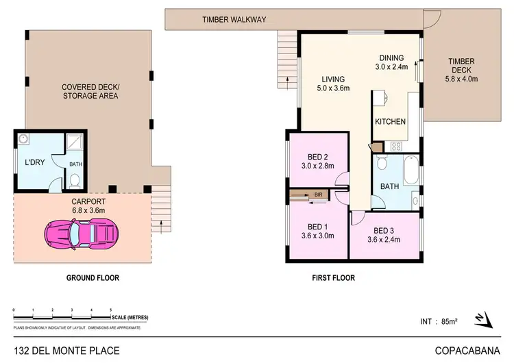 Floorplan of Homely house listing, 132 Del Monte Place, Copacabana NSW 2251