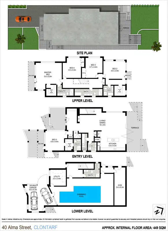 Floorplan of Homely house listing, 40 Alma Street, Clontarf NSW 2093