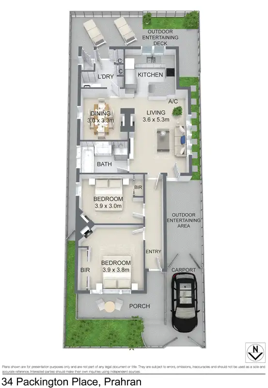 Floorplan of Homely house listing, 34 Packington Place, Prahran VIC 3181