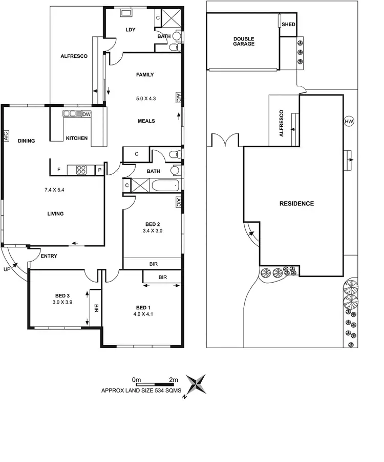 Floorplan of Homely house listing, 42 Ridge Drive, Avondale Heights VIC 3034