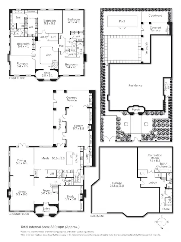 Floorplan of Homely house listing, 36 Hopetoun Road, Toorak VIC 3142