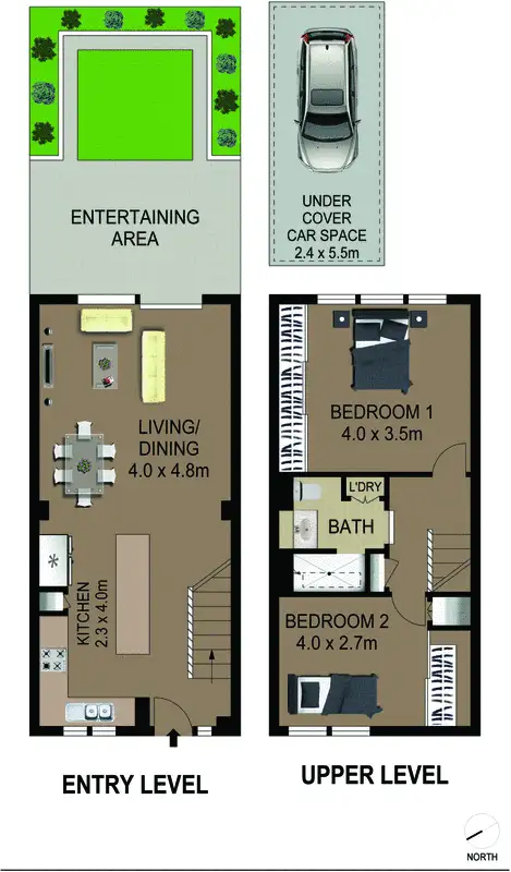 Floorplan of Homely townhouse listing, 20/115 Burns Bay Road, Lane Cove NSW 2066
