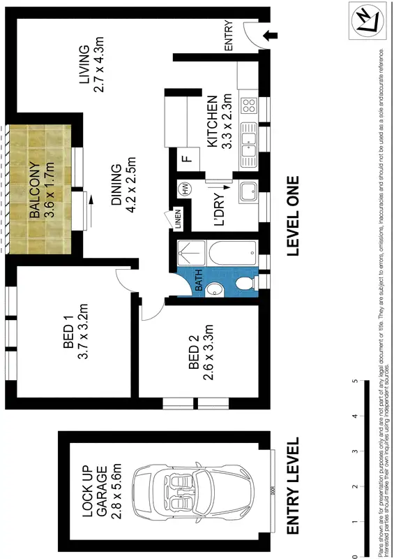 Floorplan of Homely apartment listing, 2/47-51 Martin Place, Mortdale NSW 2223