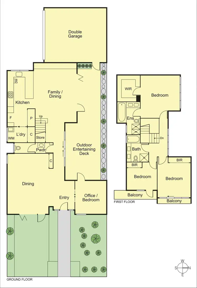 Floorplan of Homely townhouse listing, 1/2 Pretoria Street, Caulfield VIC 3162